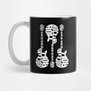 Rock and Roll Guitars - Rock Music Lovers Mug